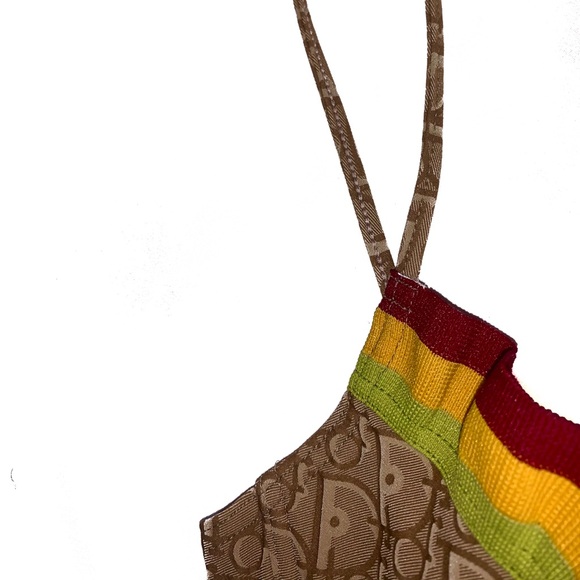 SOLD‼️Dior by Galliano Fall 2004 Rasta Bikini Top - Picture 10 of 15